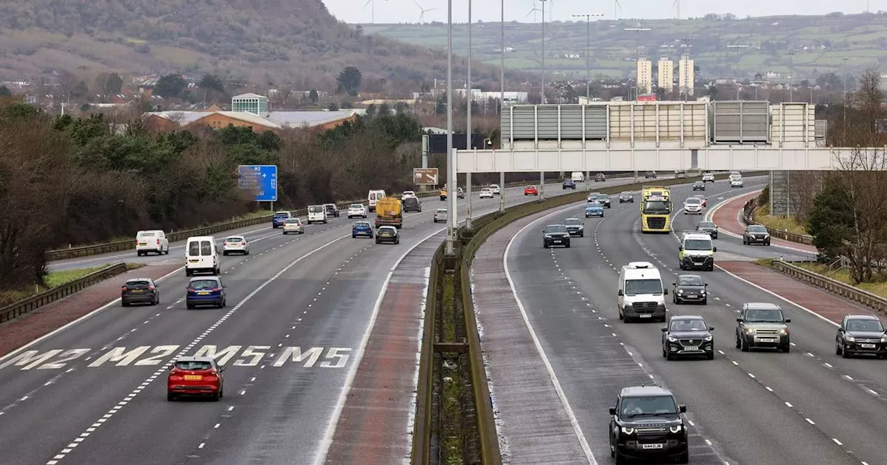 Live as police close section M2 motorway following collision