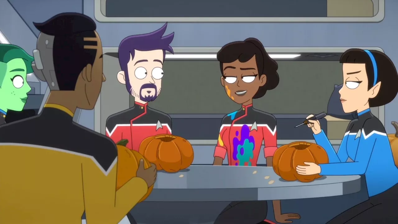 Star Trek: Lower Decks S05E08 Exclusive: Pumpkin Carving Party Time!