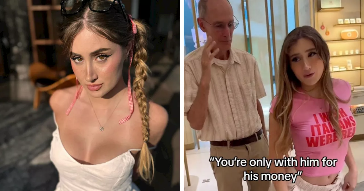 Internet Slams 22YO Influencer For 'Inheritance' Dance Next To 'Grandpa' Boyfriend In Hospital