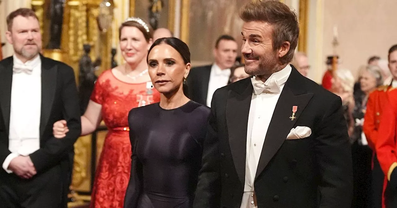 Victoria Beckham ist beim Staatsbankett im Buckingham Palast sichtlich nervös