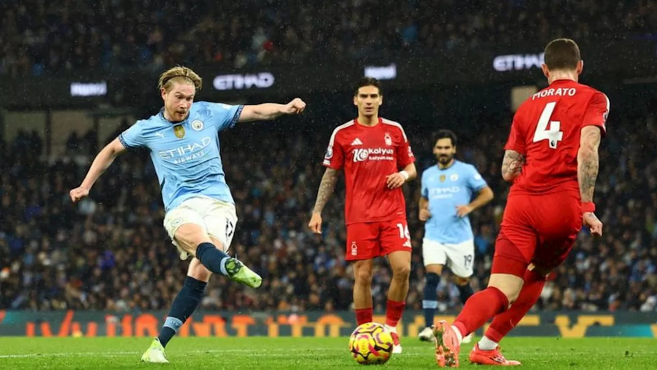 Kevin De Bruyne Scores in Manchester City's 3-0 Victory Over Nottingham Forest