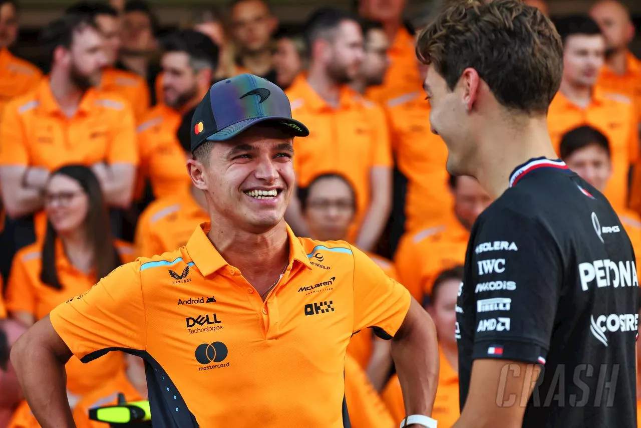 Lando Norris weighs in on George Russell, Max Verstappen spat