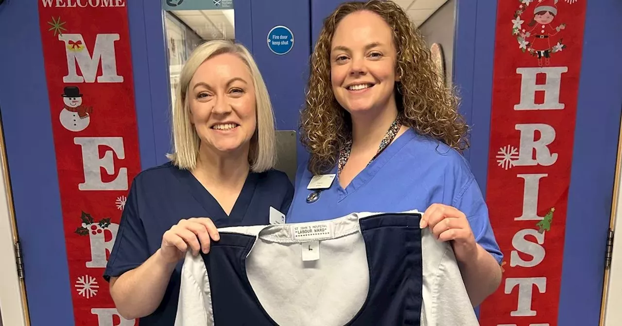 Midwife invents 'kangaroo pouch' scrubs for parents to snuggle new babies