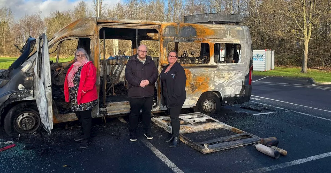 Poverty charity's minibus torched leaving families with 'nothing at Christmas'