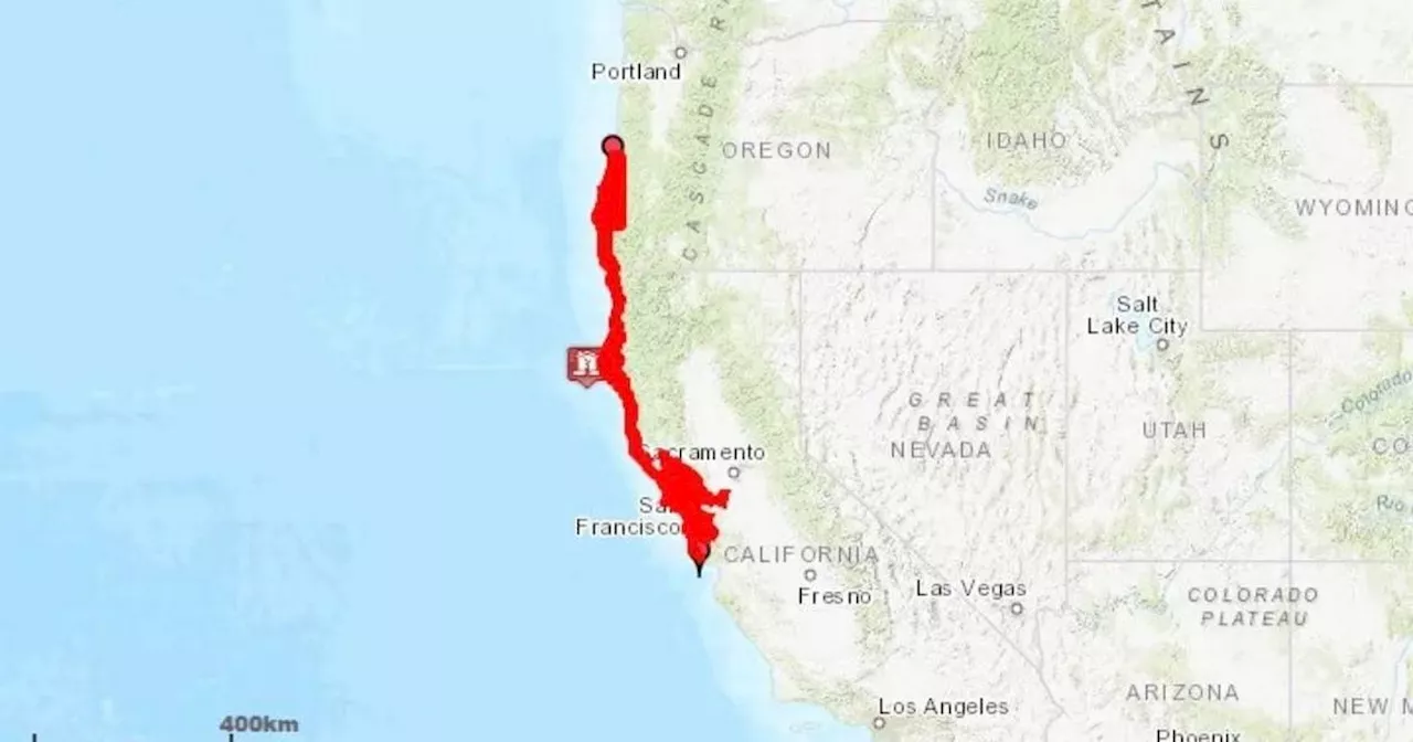 Tsunami warning after massive earthquake hits US west coast