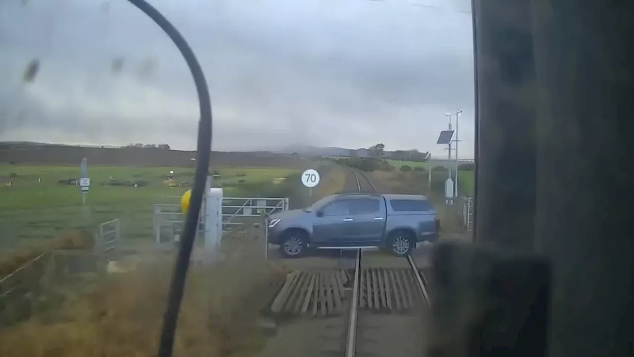 Pick-Up Truck Collides With Train at Level Crossing, Driver Fined and Banned from Driving