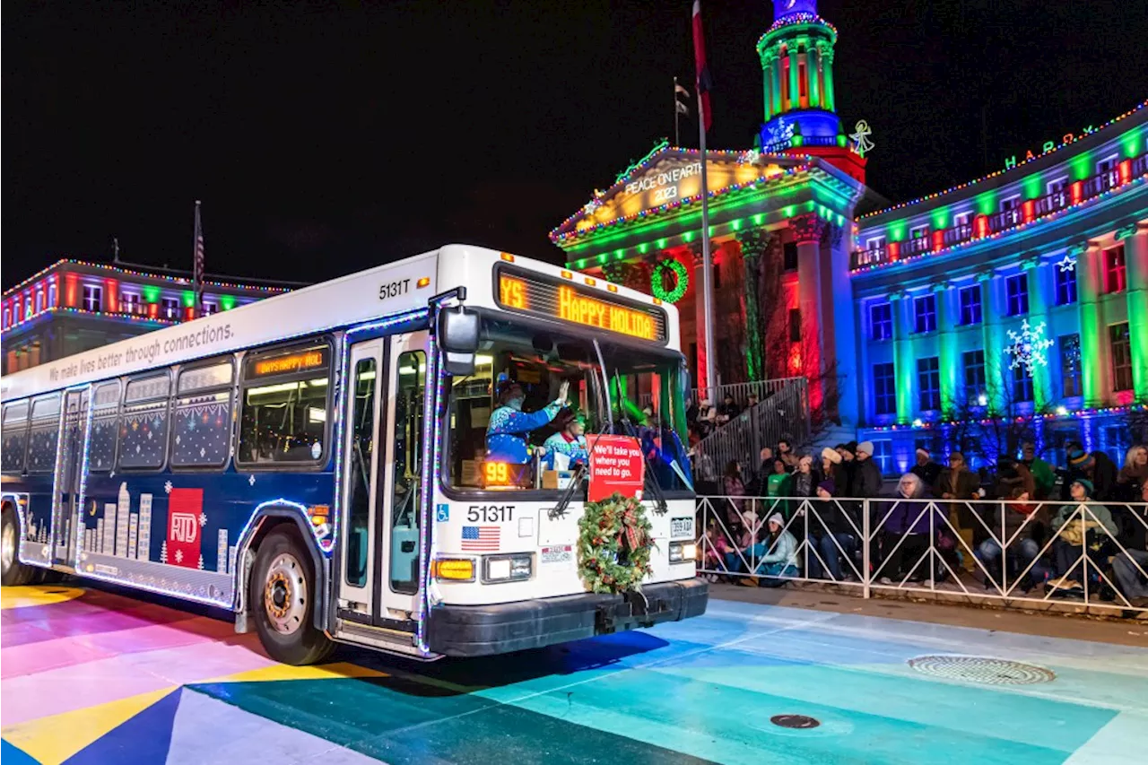 Denver’s Parade of Lights to shut down RTD light rail, detour bus routes