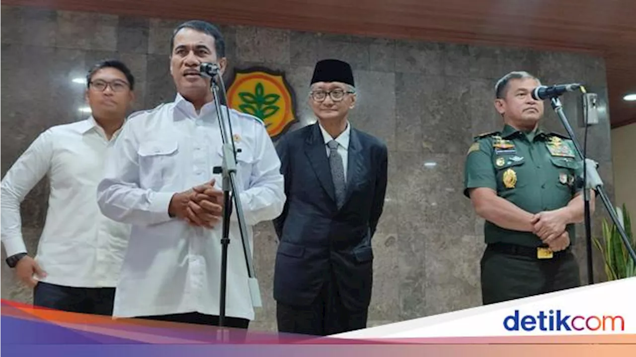 Amran Rapat Bareng Menteri PU-KASAD Bahas Percepatan Swasembada Pangan