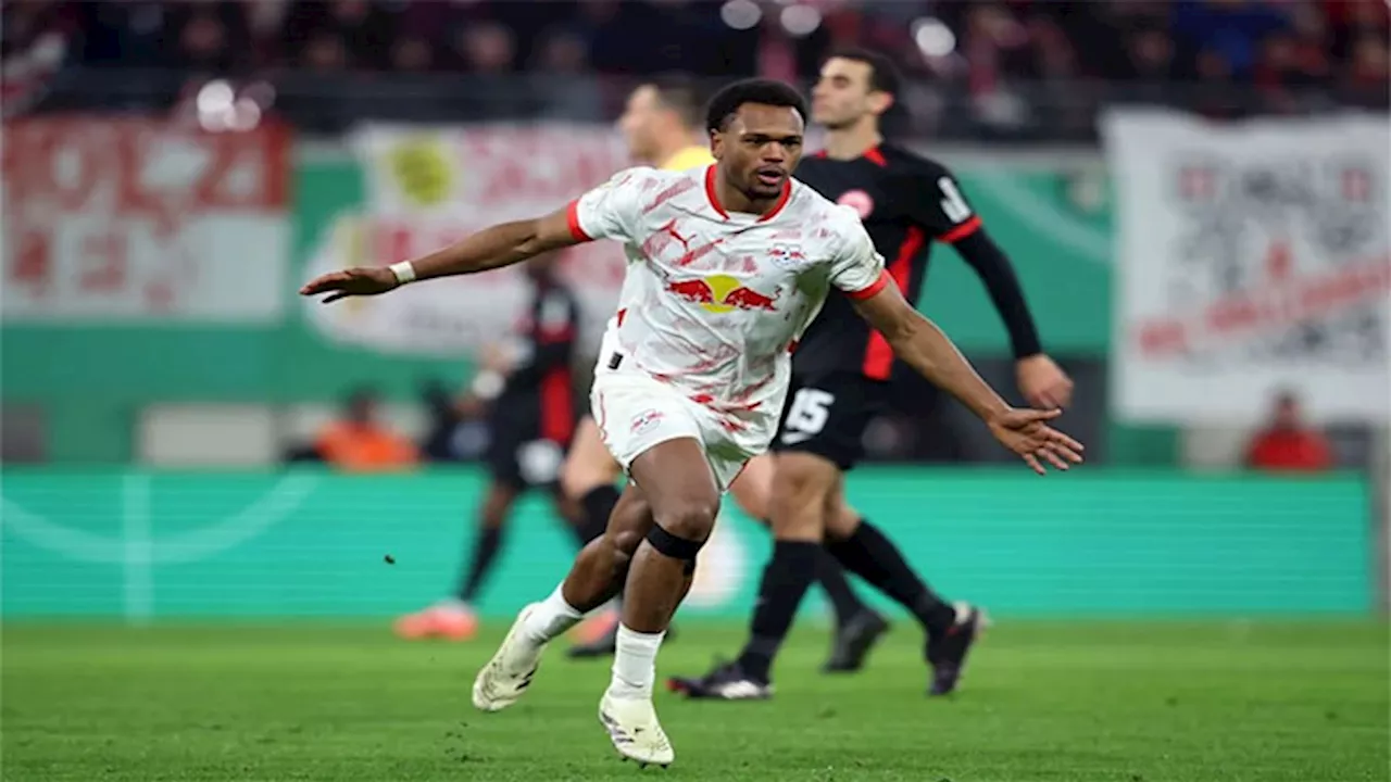 Openda hits brace as Leipzig beat Frankfurt in German Cup last 16