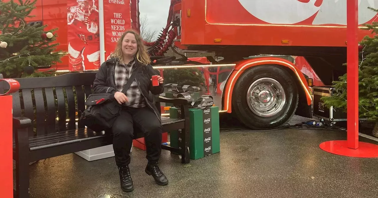 I visited Coca-Cola truck and it's impossible not to feel festive