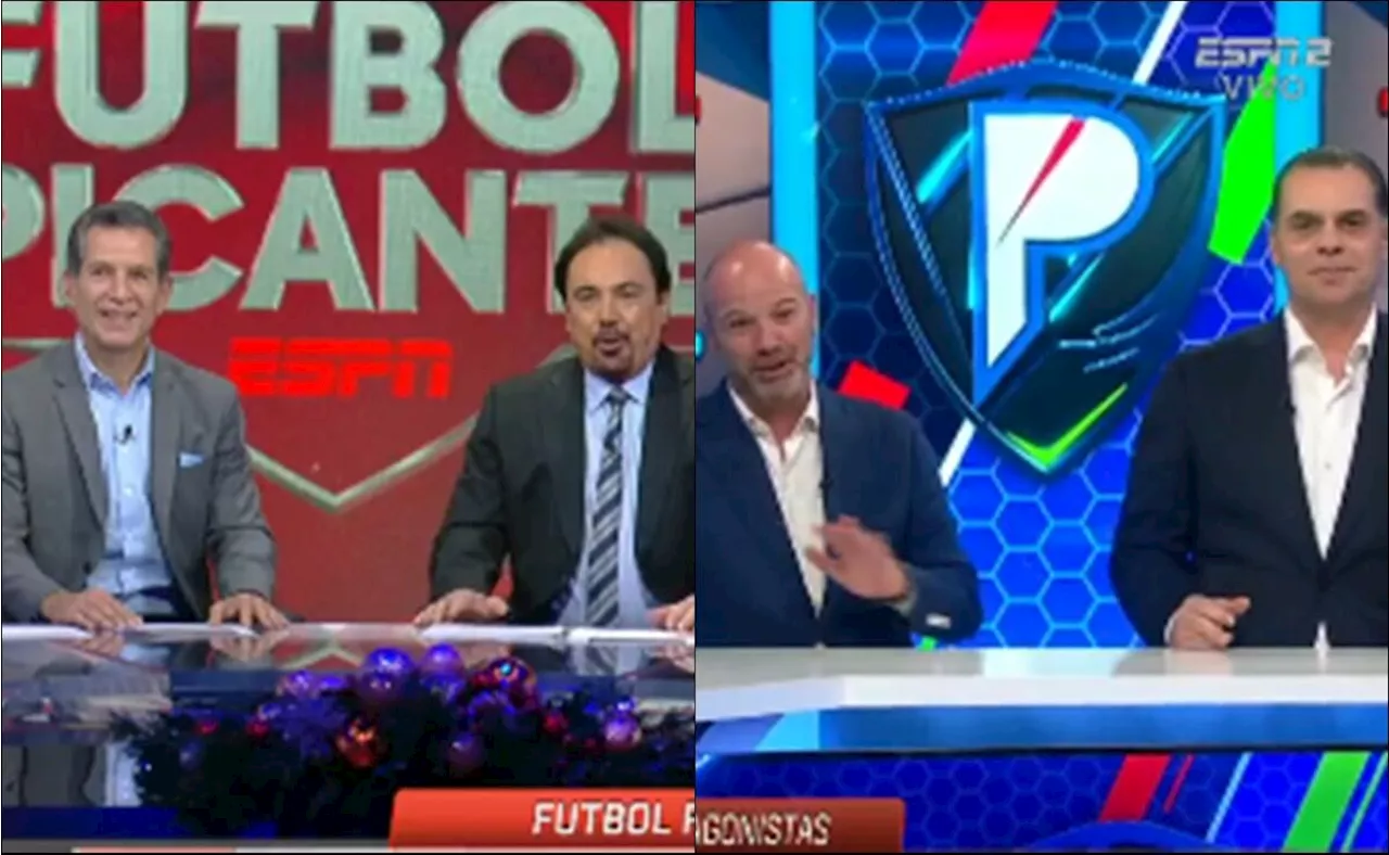 Christian Martinoli y Luis García 'llegaron' a ESPN; Futbol Picante y Los Protagonistas comparten transmisión