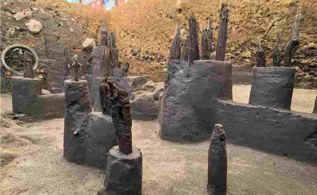 Descubren Muelle y Restos de Playa Debajo de la Calle Lieja en Ciudad de México