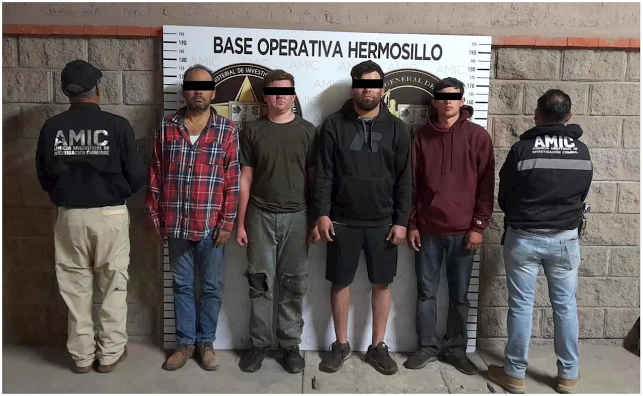 Detienen a 4 personas por huachicoleo en Sonora; aseguran 4 mil litros de diésel