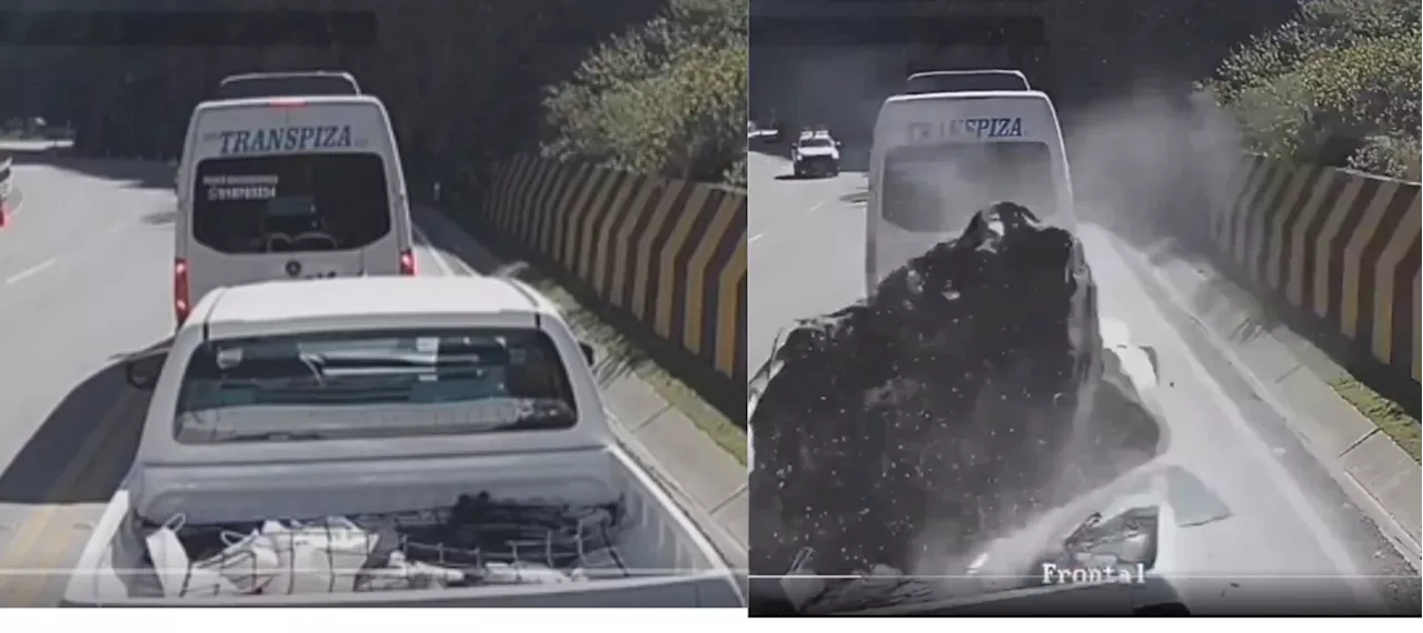 VIDEO: Captan momento en que roca gigante impacta camioneta en Perú; reportan 3 muertos