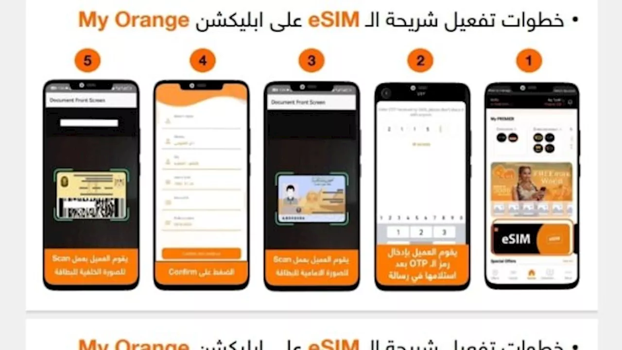 أورنچ مصر تطلق الخدمة الجديدة eSIM