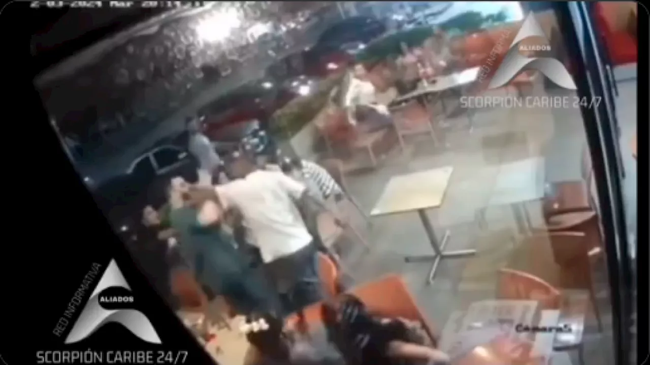 Impactante video: el violento atraco contra hombre que tenía un bebé en brazos en Barranquilla