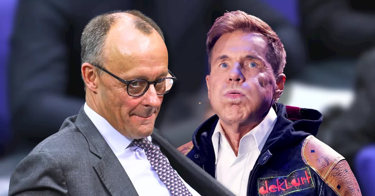 CDU-Chef Friedrich Merz gibt Dieter Bohlen am Telefon einen Korb