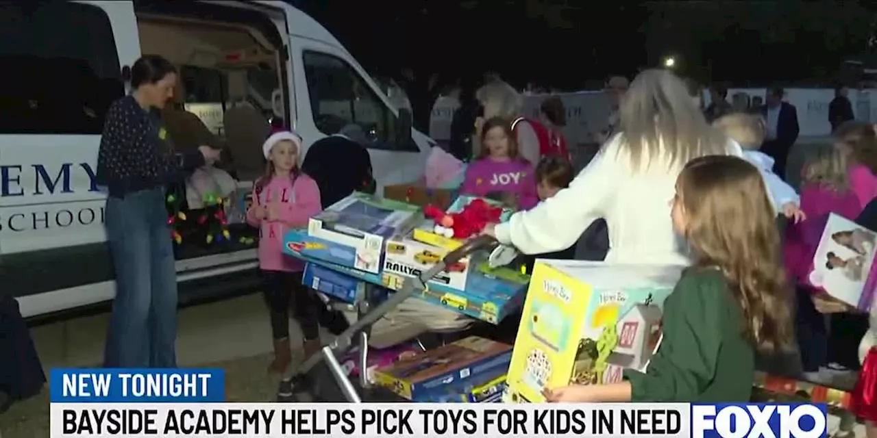 ALL ABOUT GIVING: Bayside Academy helps the FOX 10 Caring Gifts Toy Drive