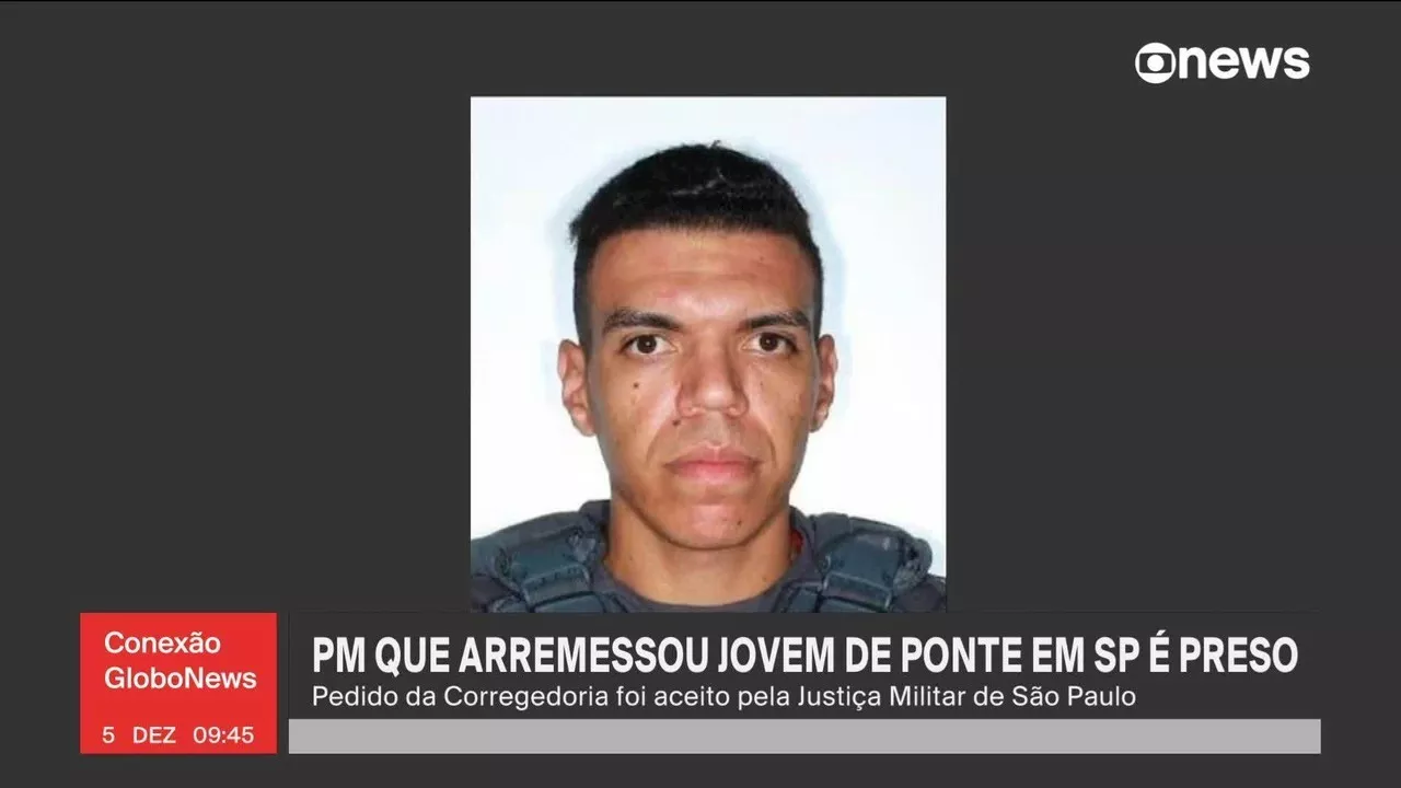 Policial Militar Que Empurrou Homem de Ponte é Preso