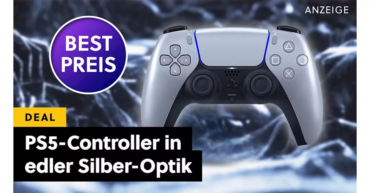 Der momentan günstigste PS5-Controller von Sony: Sichert euch den DualSense in schicker Silberoptik zum Bestpreis!