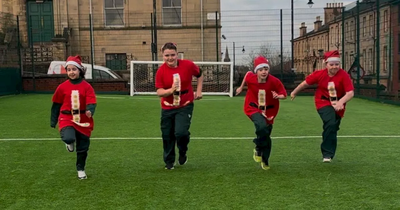 Glasgow pupils prepare for Beatson Santa Dash in honour of cancer-hit family members