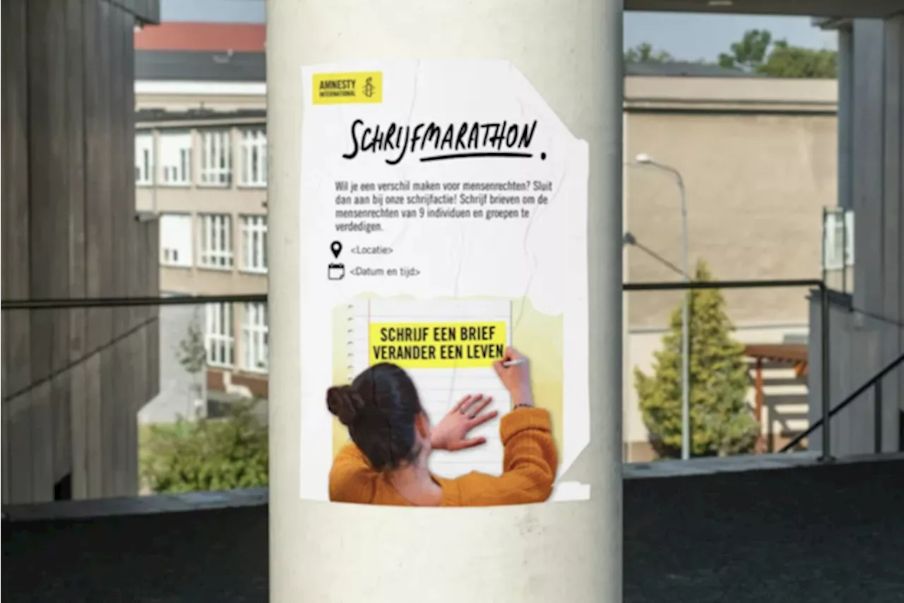 De Wereldwinkel van Berlaar deelt aan Amnesty International's Schrijfmarathon