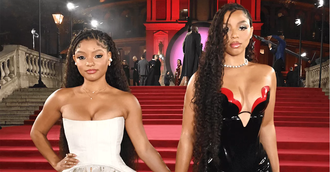 Chloe and Halle Bailey Wore Latex, Seashells, and Diamonds to The Fashion Awards