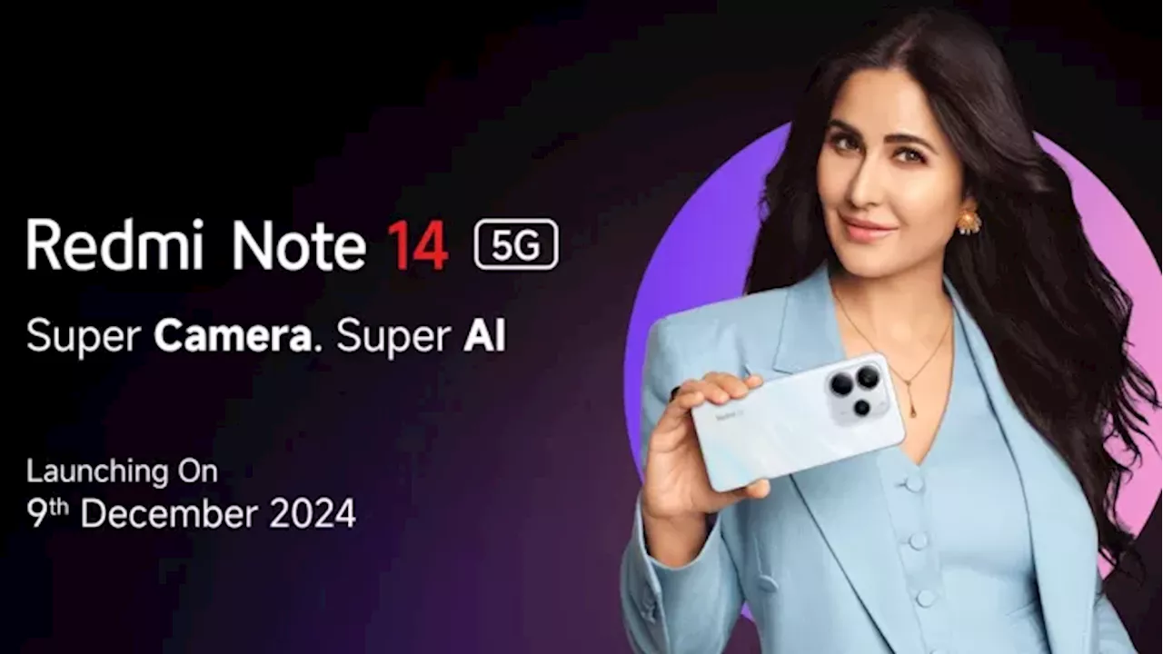 Redmi Note 14 5G भारत में 9 दिसंबर को होगा लॉन्च, AI फीचर्स के साथ मिलेगा शानदार कैमरा