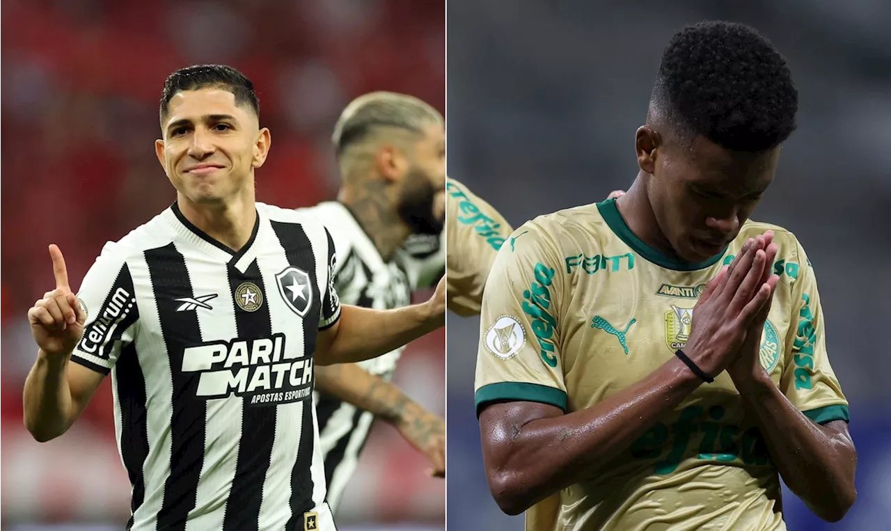 Botafogo e Palmeiras: a um ponto do título brasileiro, alvinegro quer evitar sofrer nova 'virada'