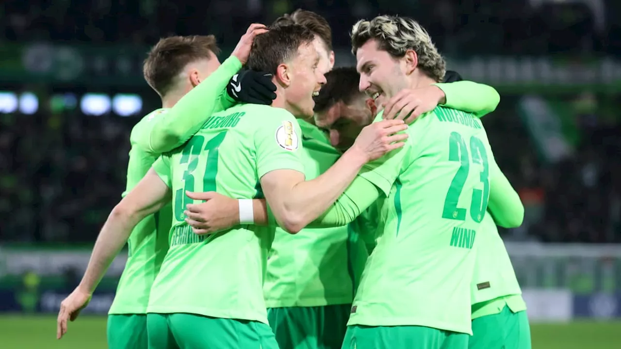 Wind bringt die Wende: Wolfsburg zieht gegen die TSG ins Viertelfinale ein