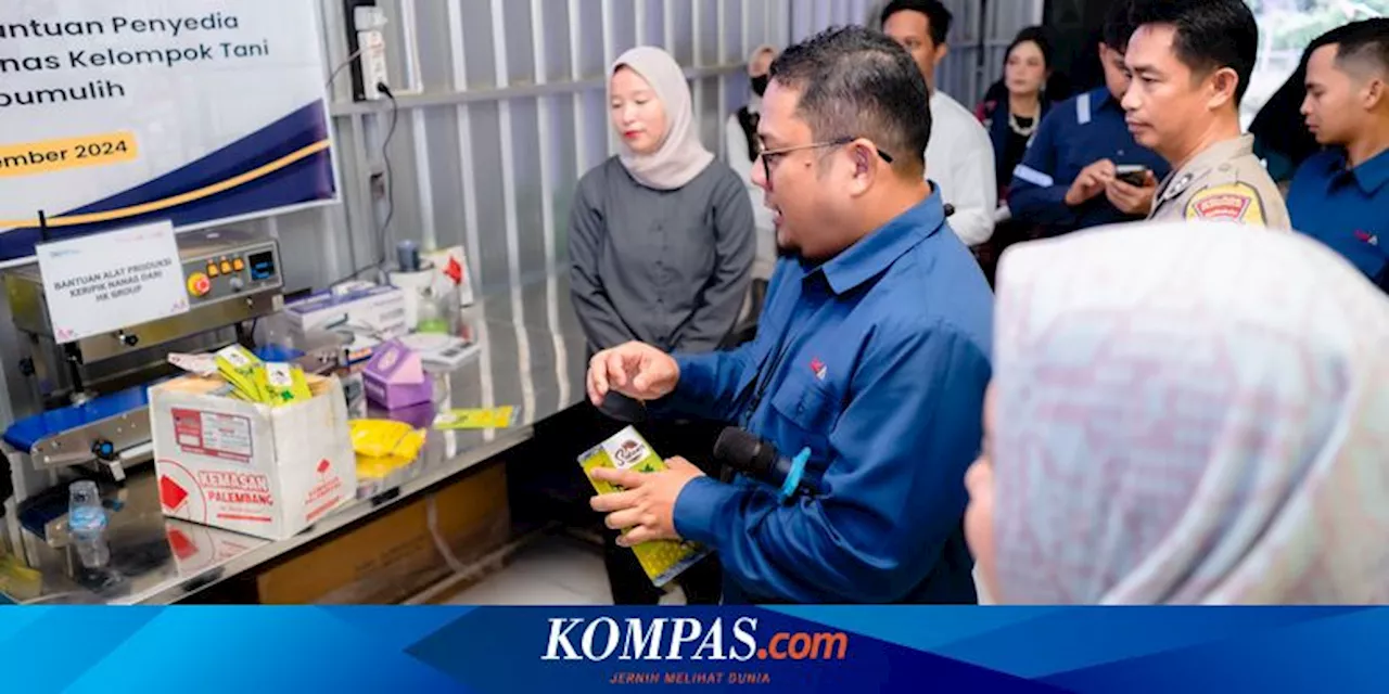 Hutama Karya dan HKA Berikan Bantuan Mesin Produksi Keripik Nanas Kepada Koptan Karya Muda