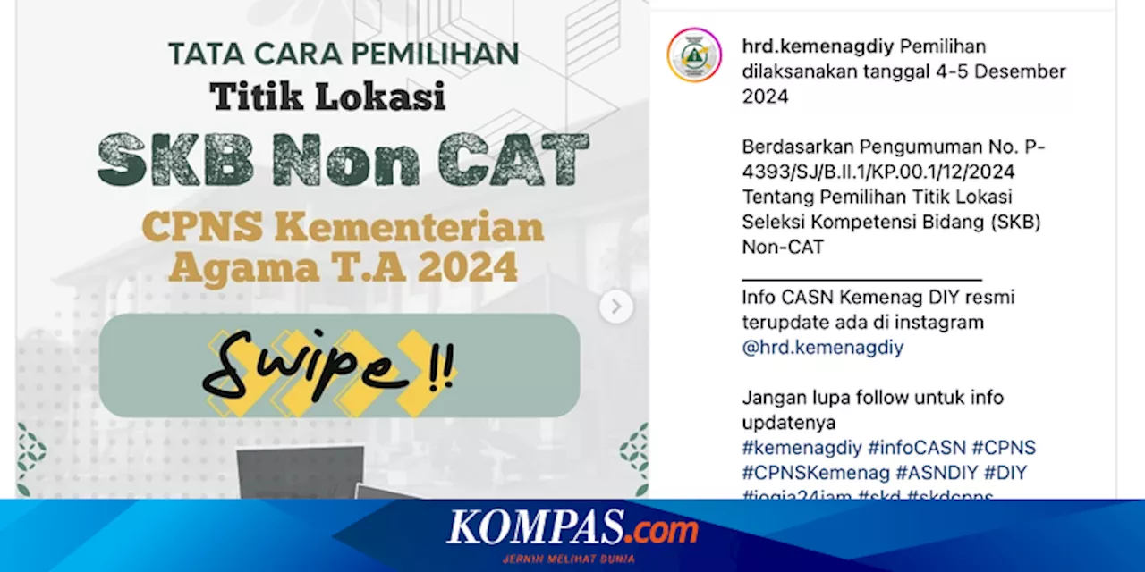 Tes CPNS SKB Kemenag Cek Lokasi di casn.kemenag.go.id atau sscasn.bkn.go.id?