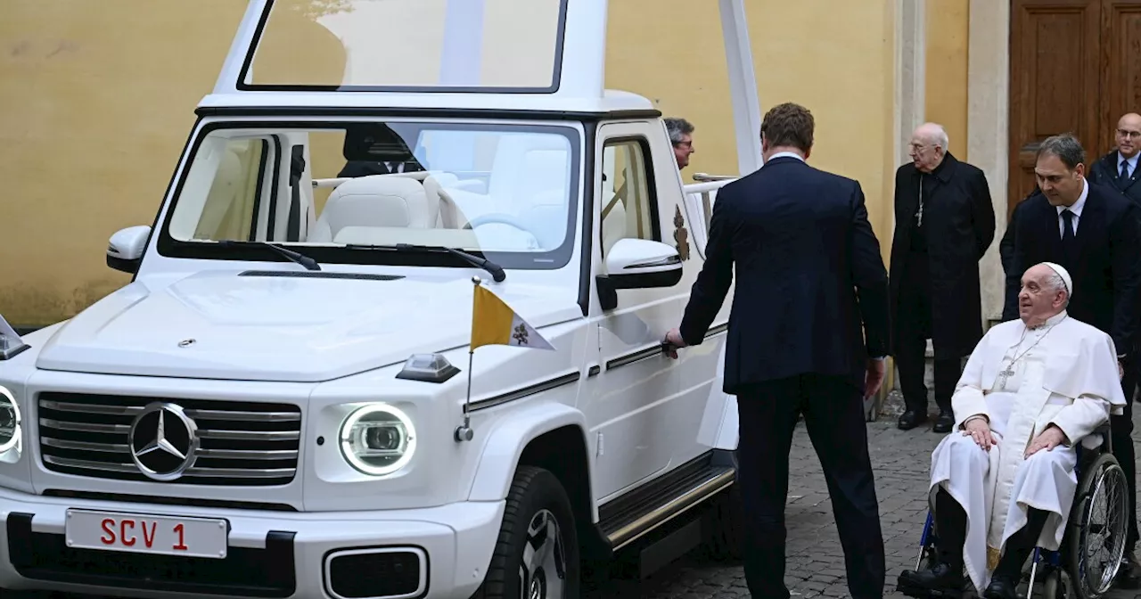 Pope Francis goes electric in new eco-friendly popemobile