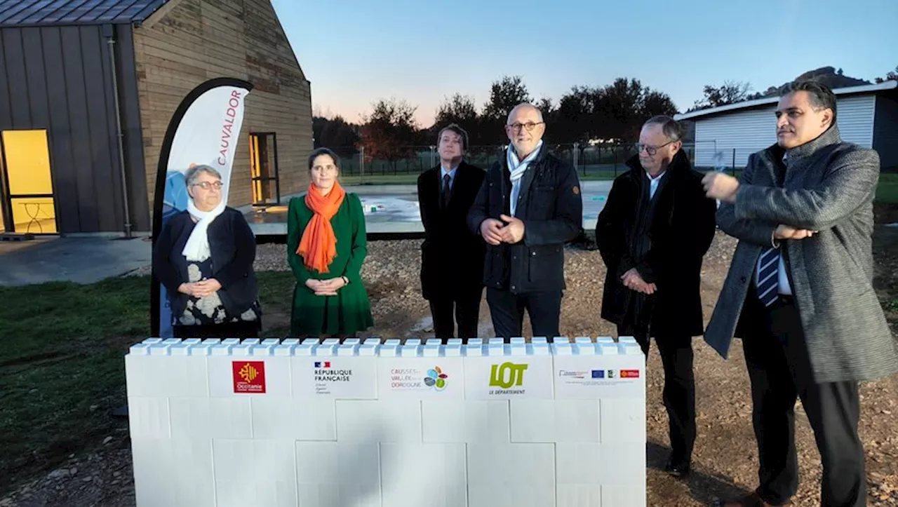 Extension de la maison de santé de Saint-Céré, la première pierre est posée