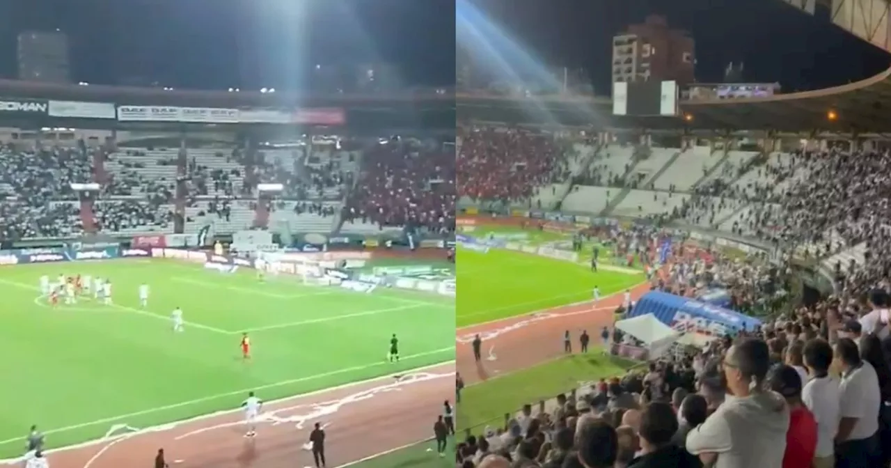 Hinchas irrumpen en la cancha tras Once Caldas vs América