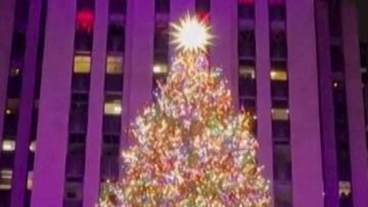 New York, il grande freddo non ferma la festa: acceso l'albero del Rockfeller Center