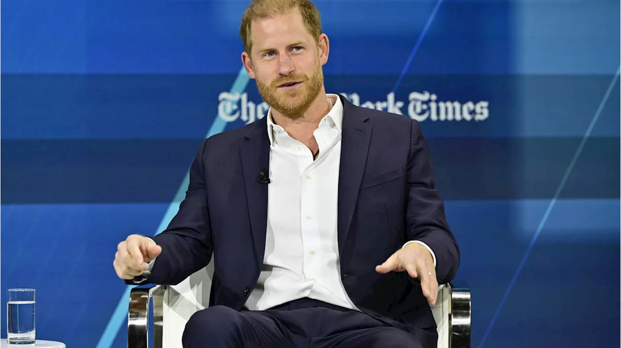 Prince Harry brushes Meghan Markle divorce rumours aside during New York conference.