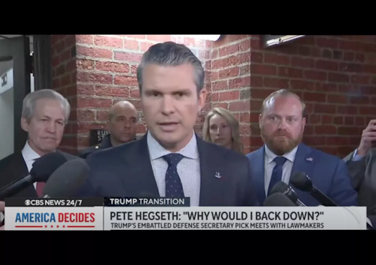 Pete Hegseth: ‘I Have Never Backed Down From a Fight and Won’t Back Down From This One’