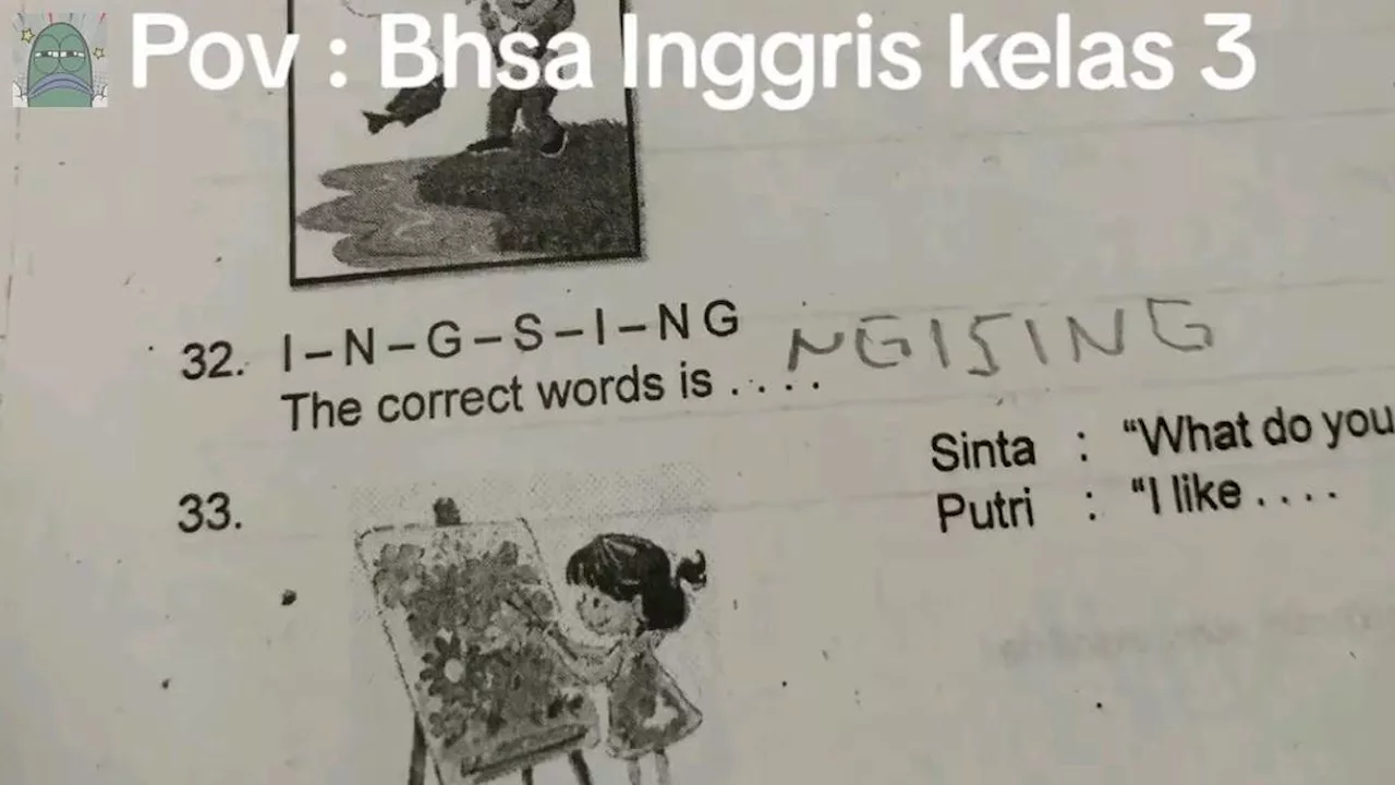 6 Jawaban Murid di Soal Susun Kata dan Kalimat Ini Kocak, Guru Mikir Keras