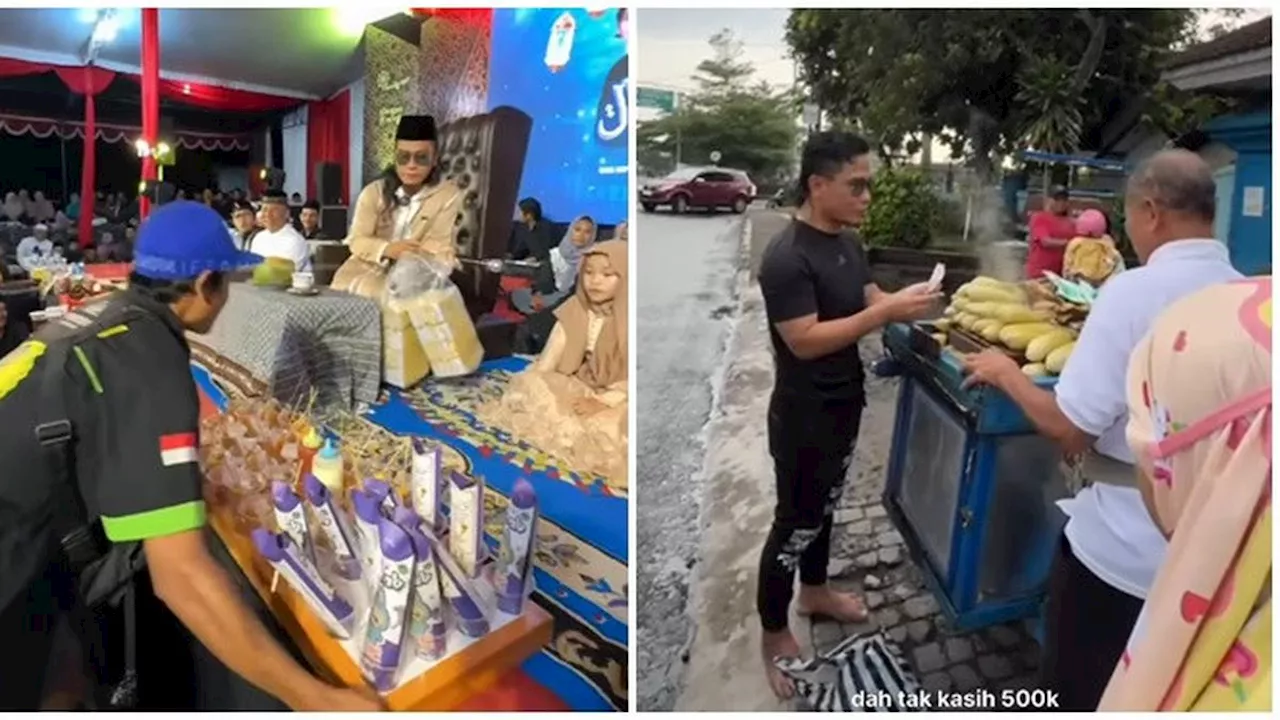 6 Potret Gus Miftah Beli Jajanan Kaki Lima, Disebut Netizen Hanya Pencitraan