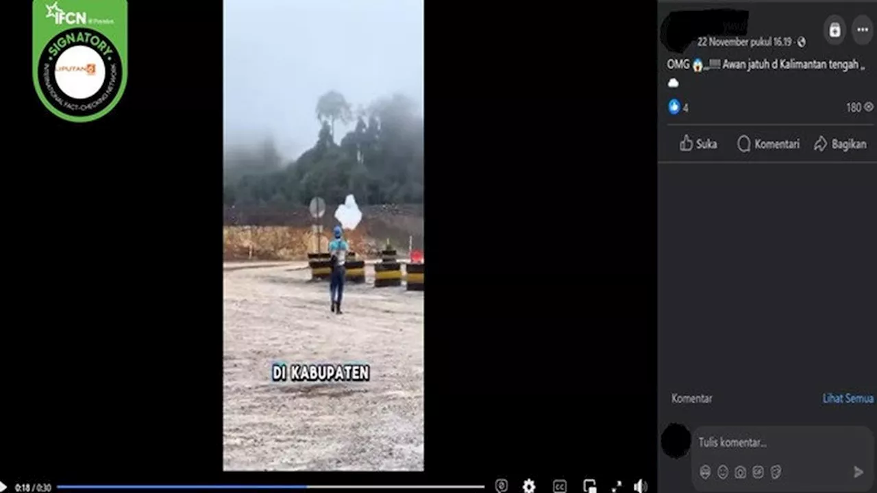 Cek Fakta: Klarifikasi BMKG soal Video Awan Jatuh di Kalimantan Tengah