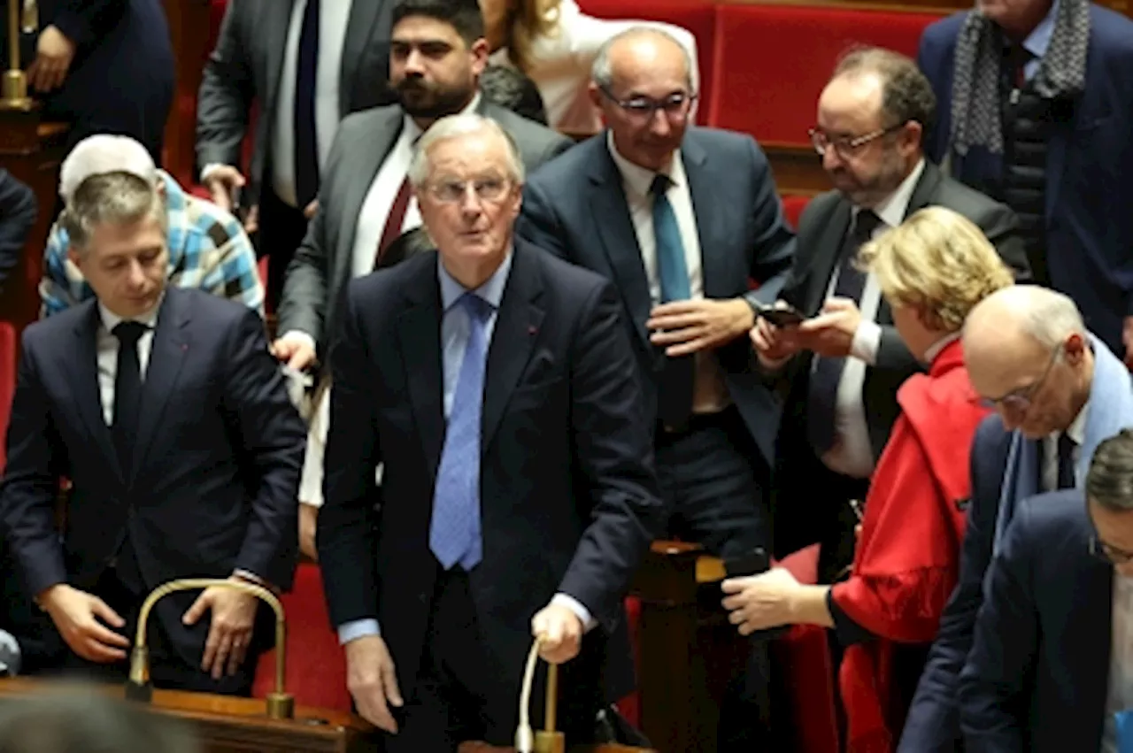 Barnier ousted as French PM after no-confidence motion unites far-right, left-wing lawmakers, plunging country into political chaos