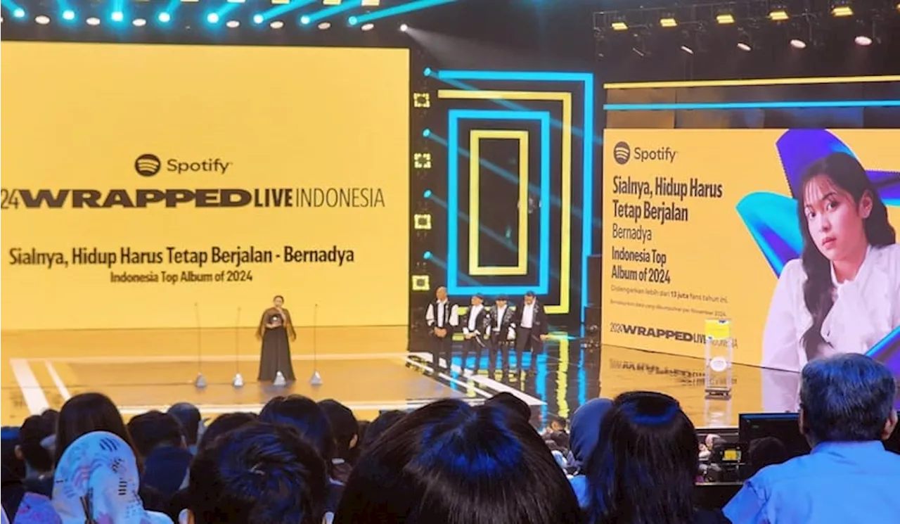 Bernadya Bawa Pulang 4 Piala dari Spotify Wrapped Live Indonesia 2024