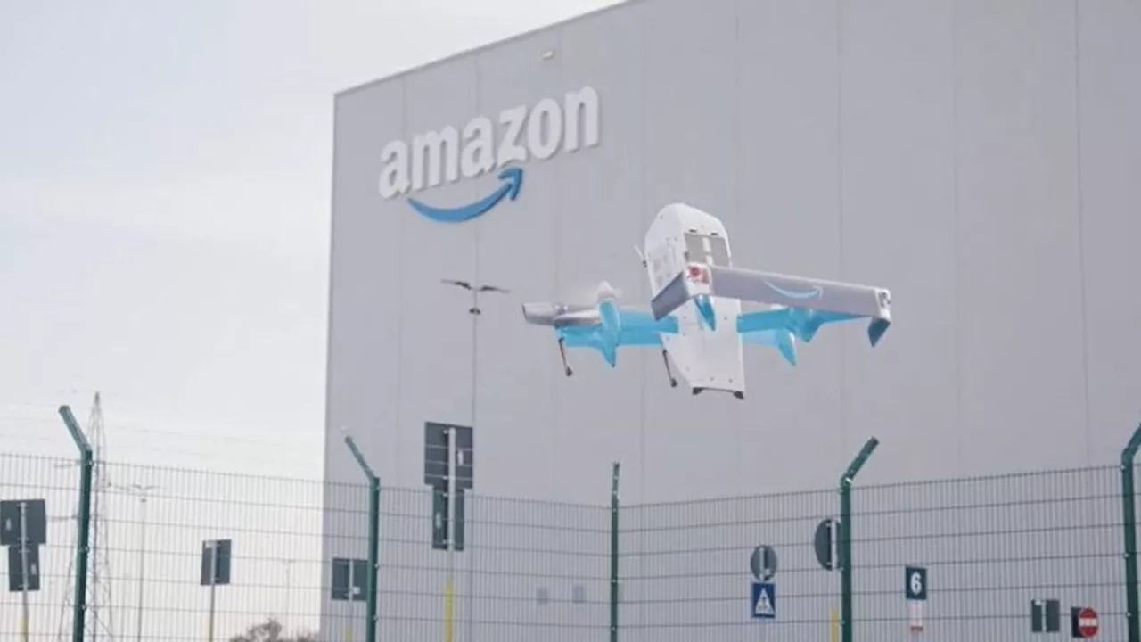 Amazon, primo volo dei droni per le consegne in Italia