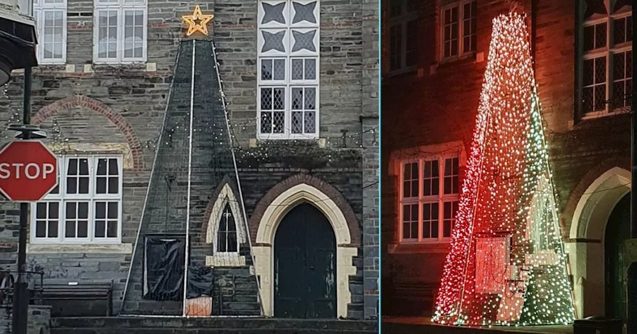 Residents outraged over 'eyesore' metal Christmas tree and demand real fir