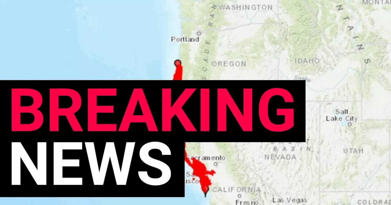 Tsunami warning issued after 7.0 earthquake detected in California