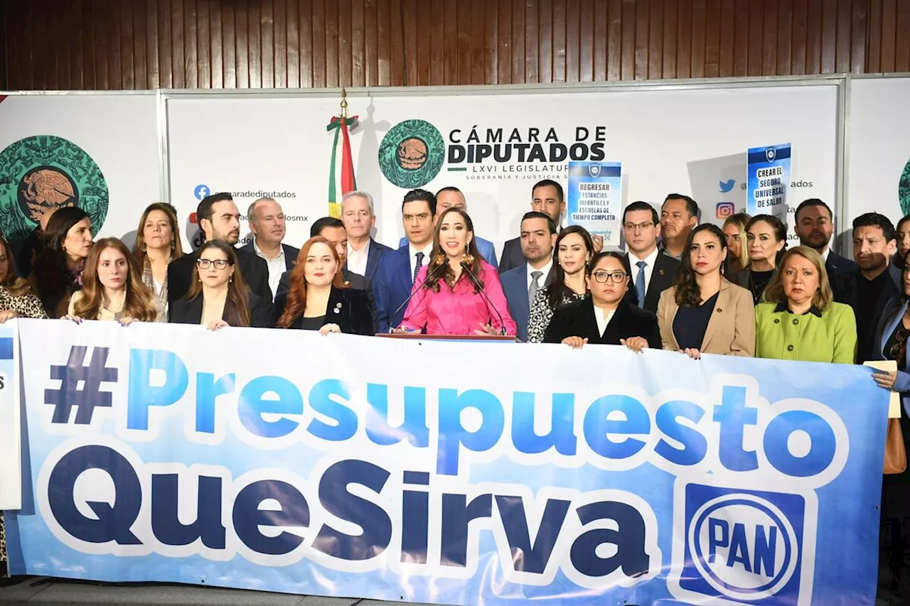 PAN presenta 'Presupuesto Alternativo 2025'; plantean ajustes y reasignaciones por 416 mil mdp