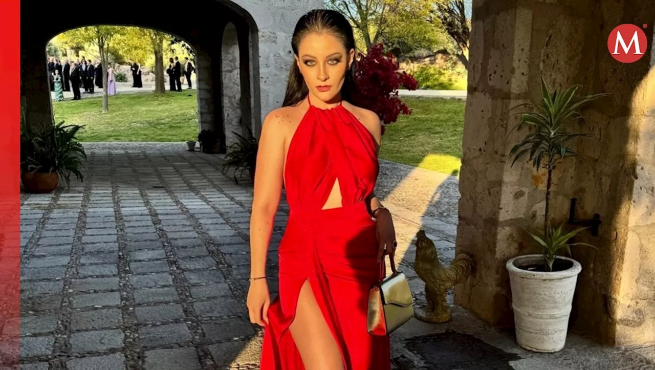 Paola Dalay, novia de José Eduardo Derbez es criticada por usar ROJO en boda de Sofía Castro; así responde