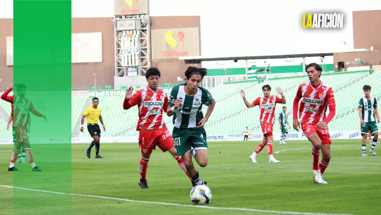 Santos Laguna y Necaxa empatan en la ida de la Final Sub 17