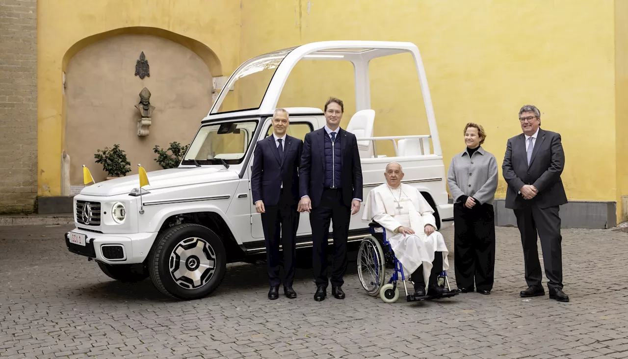 Electric Mercedes-Benz G-Class serves as latest Popemobile